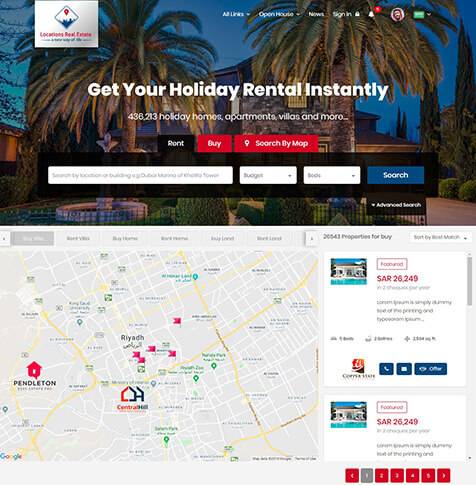 Locations KSA: A Real Estate Website and Mobile App Design