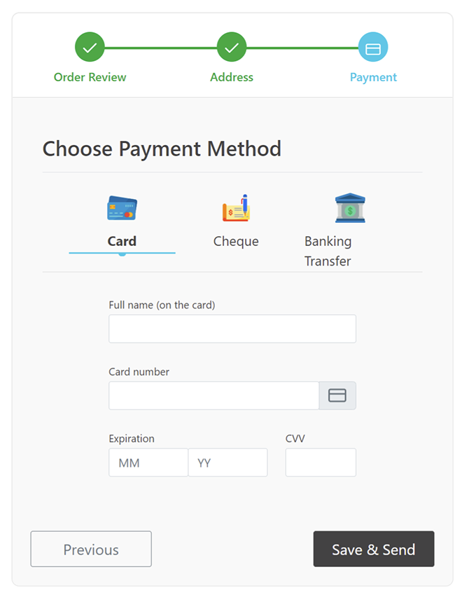 payment methods in b2c or b2b marketplace development